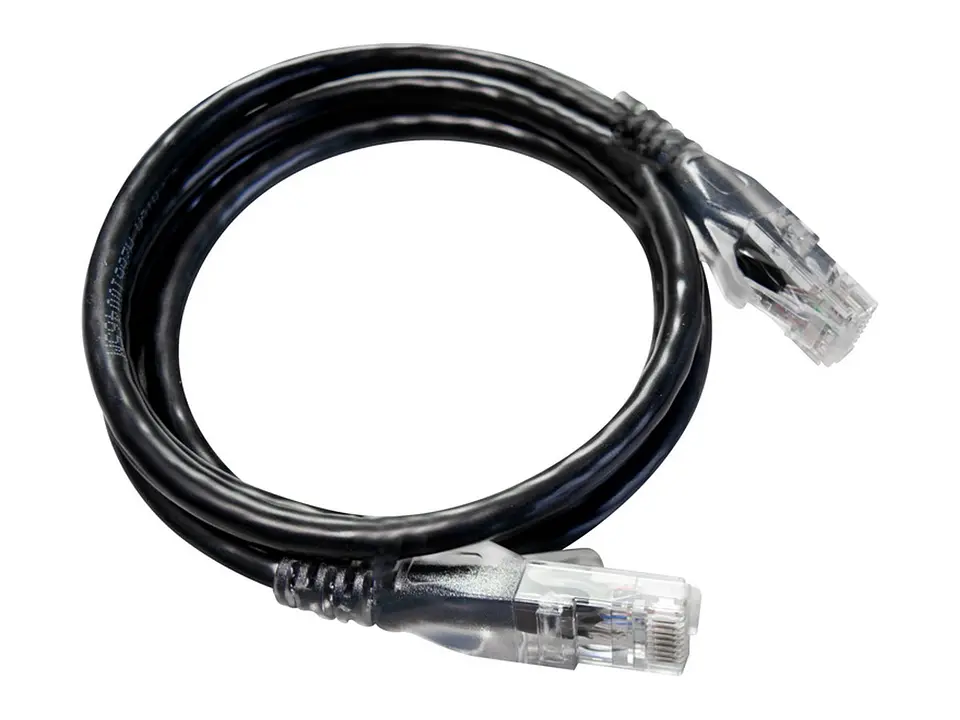 LinkBasic CAA01-UC6-1-A - Patch Cord UTP Multfilar RJ-45 Cat6 1mt Negro 2