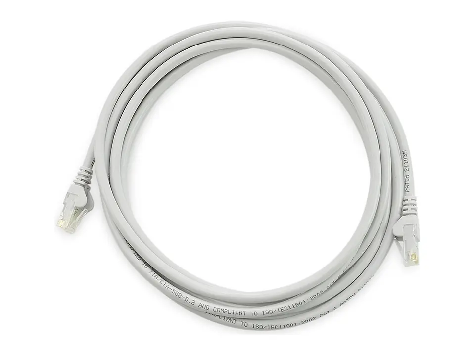 LinkBasic CAA01-UC6-3-F - Patch Cord UTP Multfilar RJ-45 Cat6 3mt Gris 1