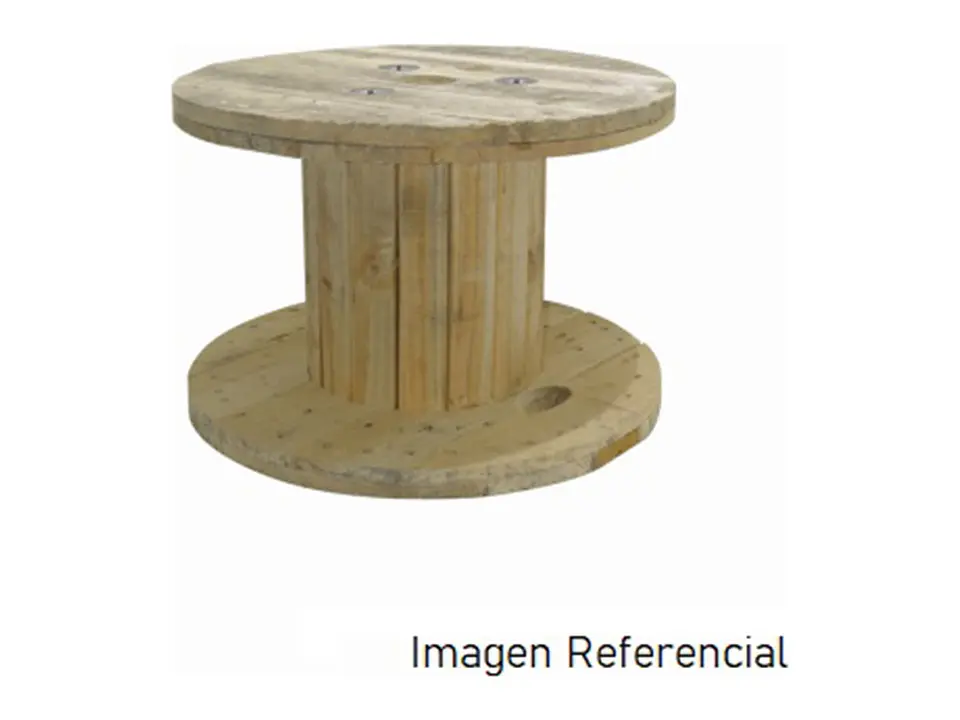 Carrete de madera para cables de fibra o cobre. (No se vende por separado, solo con cortes de fibra o cobre) 2