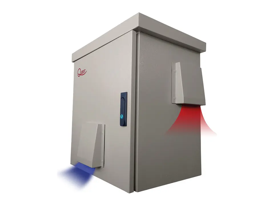 Quest CE-2720 - Gabinete de exteriores IP-65 para poste 11-RU 609 x 593 x 399mm 1