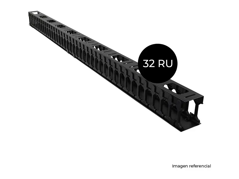 LinkBasic CFK02-32-A - Ordenador de cables vertical para gabinetes de 32-RU. Ducto de 110 x 86mm para alta densidad 2