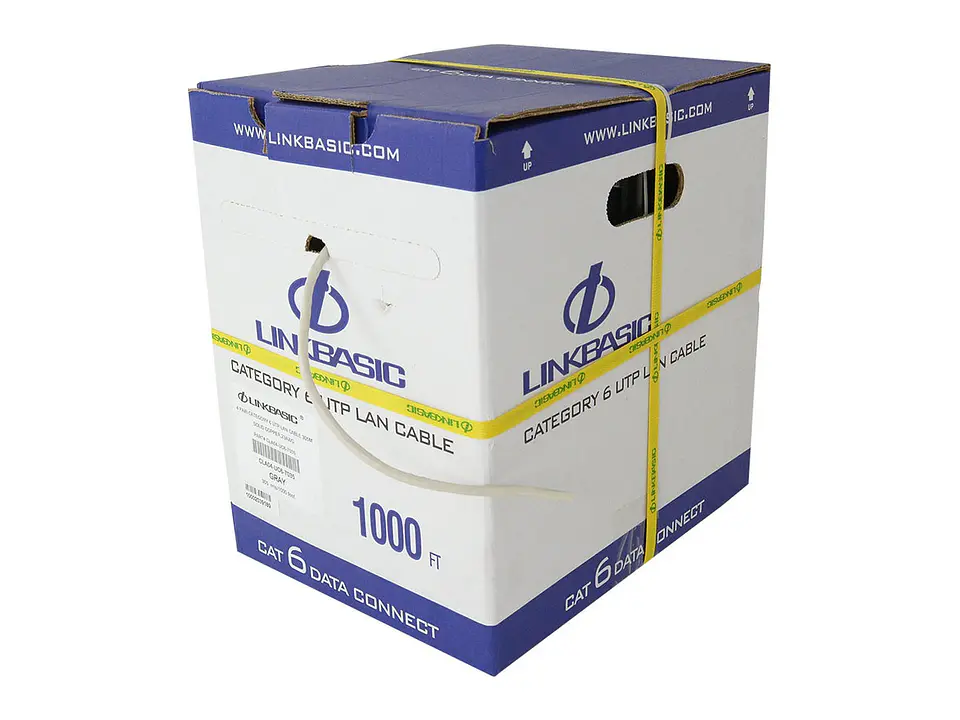 LinkBasic CLA04-UC6-LSZH-7035 - Cable UTP Sólido 4P Cat6 23AWG 600Mhz LSZH Gris (Rx305mt) 3