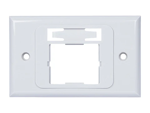 Siemon CT2-HFPA-02 - Placa Multimedia Horizontal 1 Modulo Serie CT Blanca (Requiere módulo CTE-MXA-**-02)