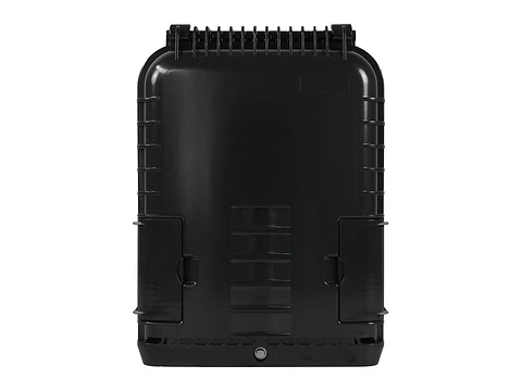 Opfibra CTO-CO-B-SA08-00-0010 - Caja NAP IP65, 16 salidas, negro. Incluye 16 adaptadores SC/APC, 1 splitter PLC 1x8. Incluye kit de montaje en poste y mensajero