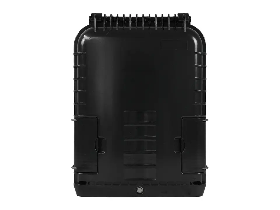 Opfibra CTO-CO-B-SA08-00-0010 - Caja NAP IP65, 16 salidas, negro. Incluye 16 adaptadores SC/APC, 1 splitter PLC 1x8. Incluye kit de montaje en poste y mensajero 1