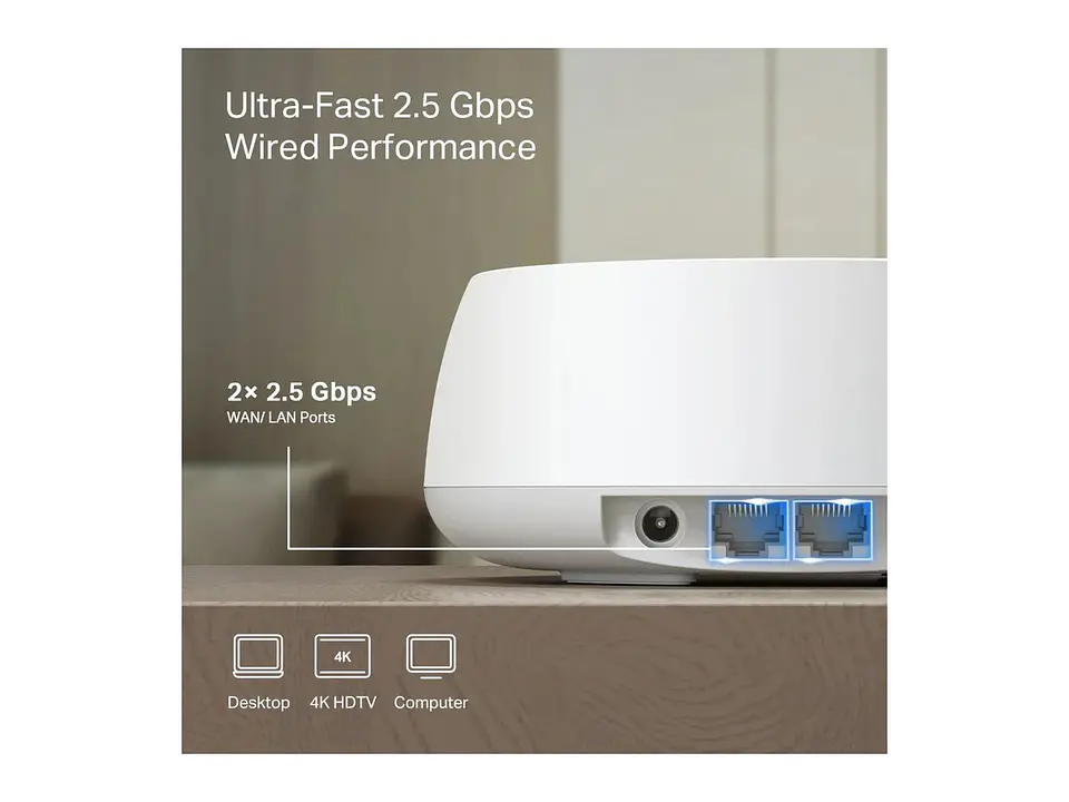 TP-LINK Sistema Mesh WiFi7 dual band BE5000 4