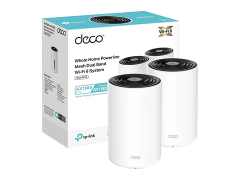 TP-LINK Sistema Mesh WiFi6 dual band AX1500 + Powerline AV1000