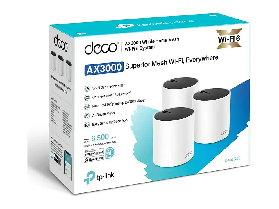 TP-LINK Sistema Mesh WiFi6 dual band AX3000 2