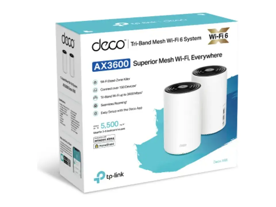 LIQUIDACION - Deco X68(2-PACK) TP-Link Deco Wi-Fi 6 Mesh / AX3600 Tri-Band 1