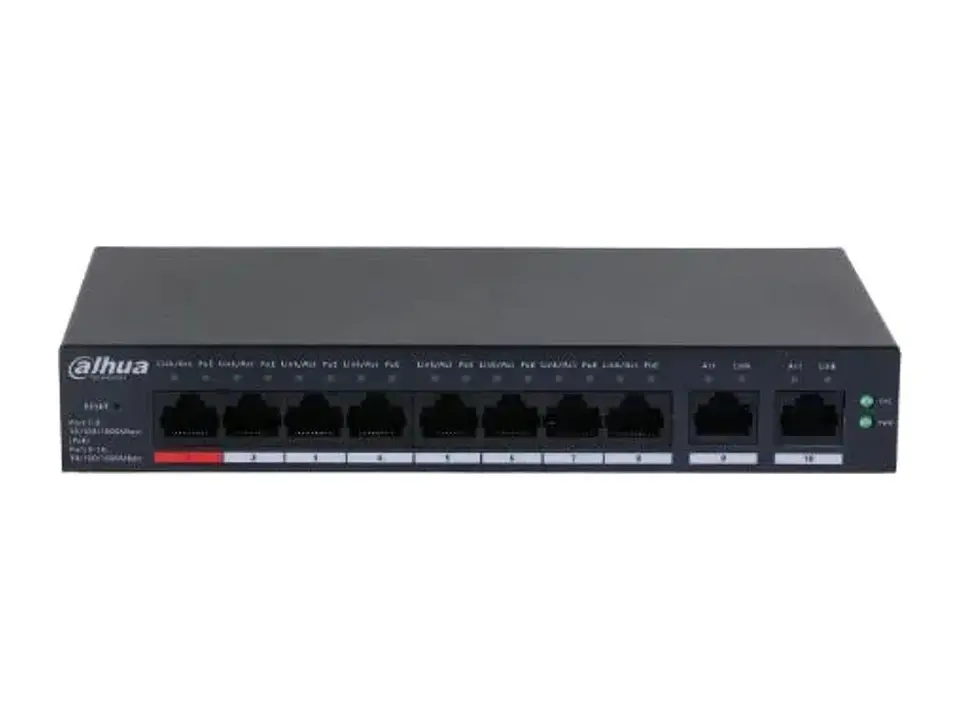 Dahua DH-CS4010-8GT-110 - Promo Agosto - Switch PoE Cloud (dolynk) L2 Gigabit 10P (8P PoE + 2P SFP Uplink), 110W (P1-2 90W) 2