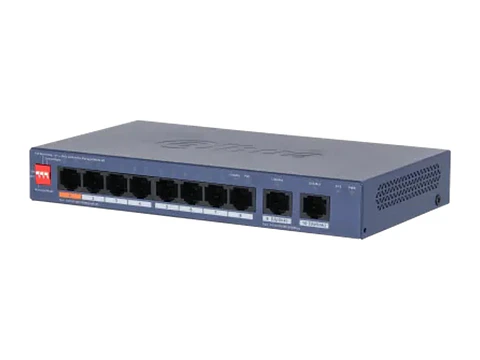 Dahua DH-CS4010-8GT-60 - Switch PoE Cloud (dolynk) L2 Gigabit 10P (8P PoE + 2P Gig), 60W (dip: Watchdog/extend 250M)