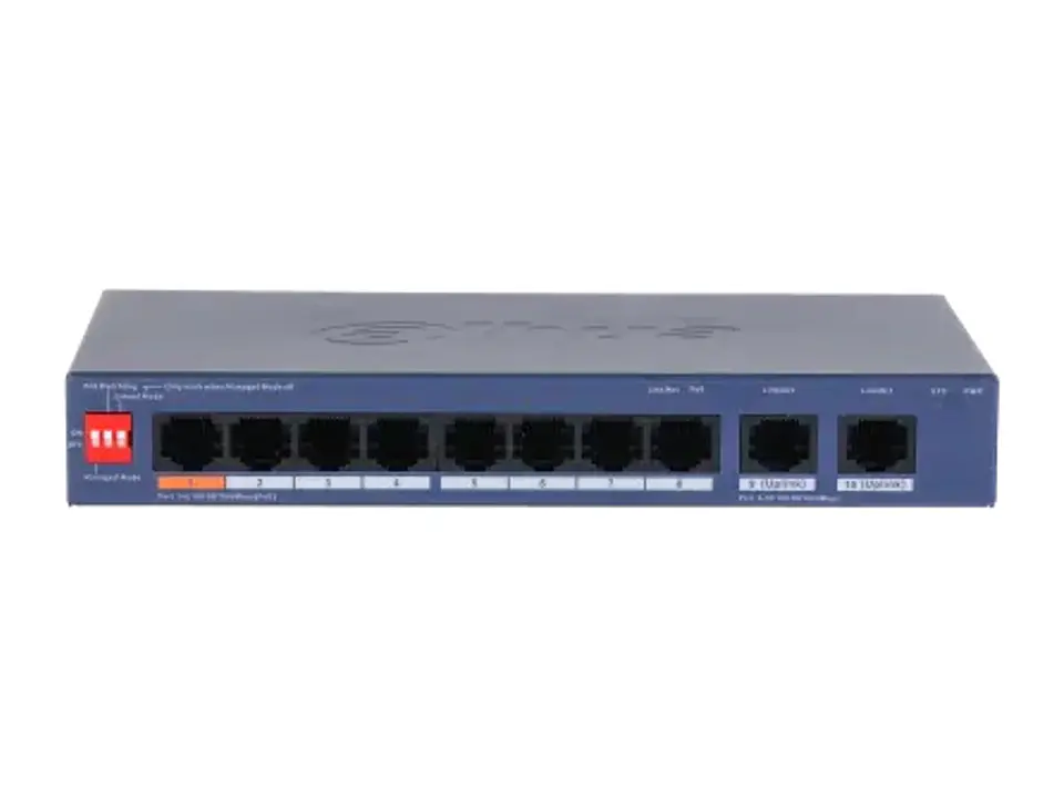 Dahua DH-CS4010-8GT-60 - Switch PoE Cloud (dolynk) L2 Gigabit 10P (8P PoE + 2P Gig), 60W (dip: Watchdog/extend 250M) 2