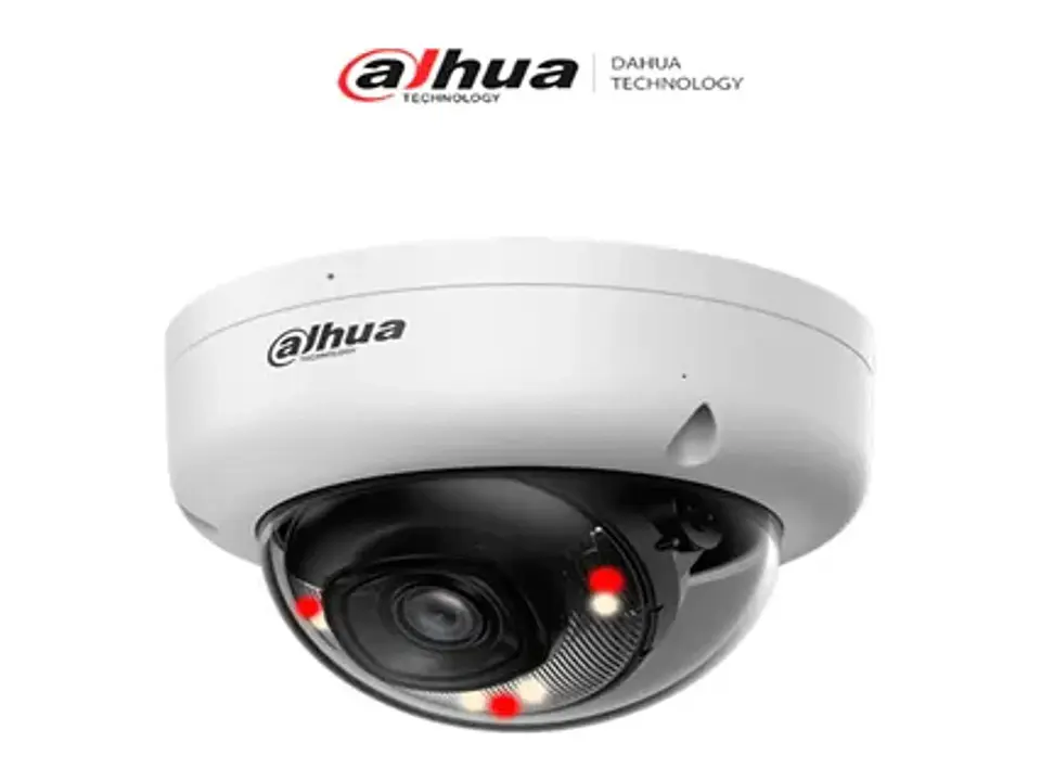Dahua DH-IPC-HDBW1239E1-A-IL - Promo Agosto - Camara IP Domo 2MP Smart Dual Light, IK08, IP67, PoE 1