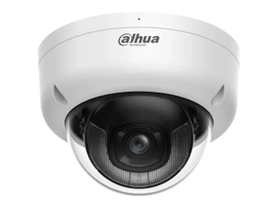 Dahua DH-IPC-HDBW1439E1-A-IL - Promo Agosto - Camara IP Domo 4MP Smart Dual Light, Mic, IK08, IP67, PoE 2