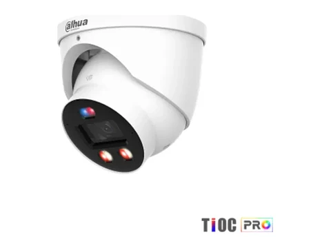 Camara IP Eyeball 4MP Tioc Pro Wizcolor, IR 30M + Luz Calida 30M