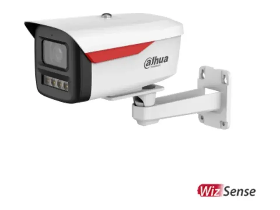 Dahua DH-IPC-HFW2449M-S-B-PRO - Camara IP Bullet 4MP Wizcolor (wizsense), Luz Calida 50M, Mic, IP67, PoE 1