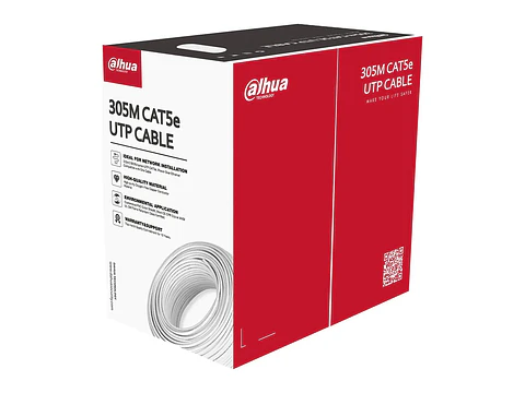 Dahua DH-PFM920I-5EU - Cable Utp CAT5E Cobre Puro Ofc 305M (24AWG, PoE)