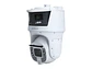 Cámara IP PTZ Dual Lente, 8 MP + 2×4 MP (panorámica), Lente 28 MM, Zoom Óptico 42X, 4K @ 30 FPS, IR 300 M, Autotracking, Protección Perimetral + Detección de Rostro, Limpiaparabrisas, Alarma Sonora - Miniatura 1