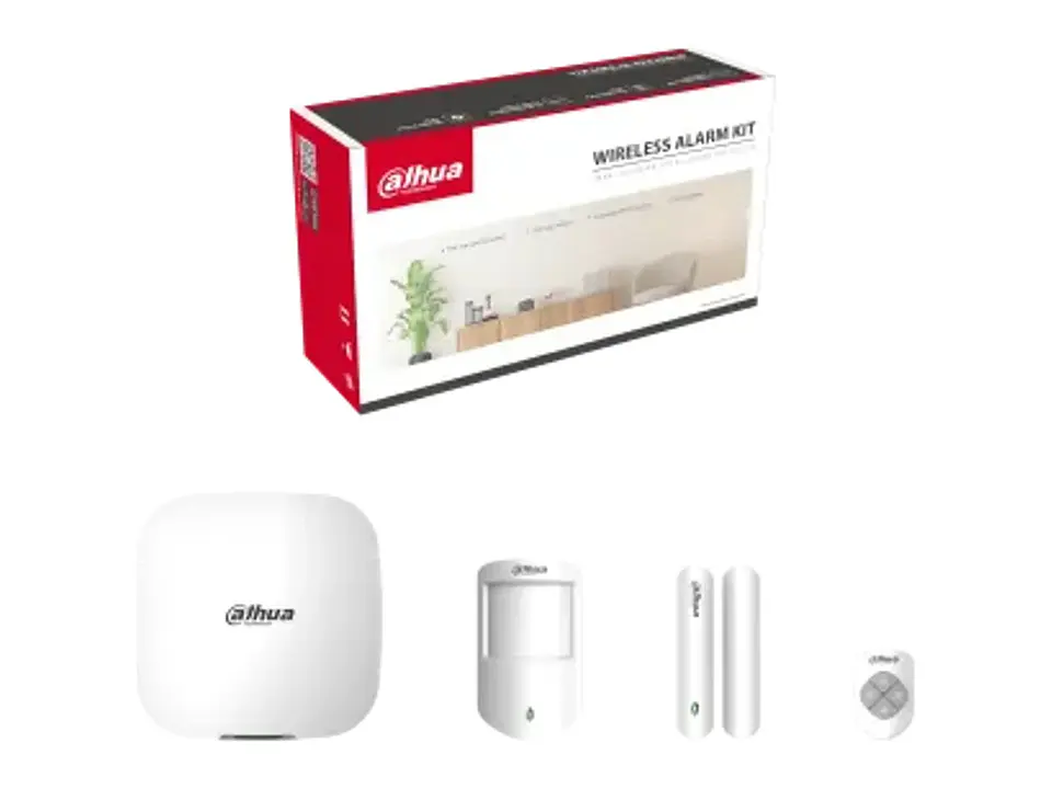 Dahua DHI-ART-ARC3000H-03-FW2 - Kit de Alarma Inalambrica 433 MHz con Hub, WIFI/ETHERNET/4G, Doble Sim, 150 Perifericos, Sos y Video Link 1