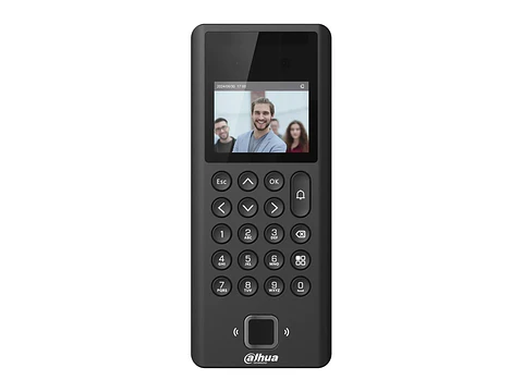Dahua DHI-ASI3204E - Terminal de Control de Acceso Rostro + Huella + Tarjeta + Clave, Pantalla 2.4", Tcp/ip