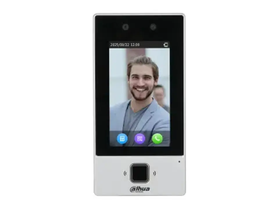 Dahua DHI-ASI6214D - Control de Acceso Standalone 1 Puerta con Reconocimiento Facial, Huella, Tarjeta, Clave y Qr - Pantalla Tactil 4.3