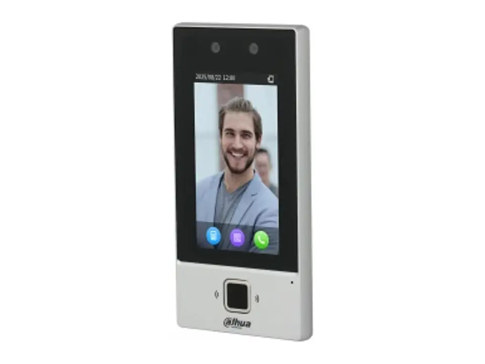 Dahua DHI-ASI6214D - Control de Acceso Standalone 1 Puerta con Reconocimiento Facial, Huella, Tarjeta, Clave y Qr - Pantalla Tactil 4.3