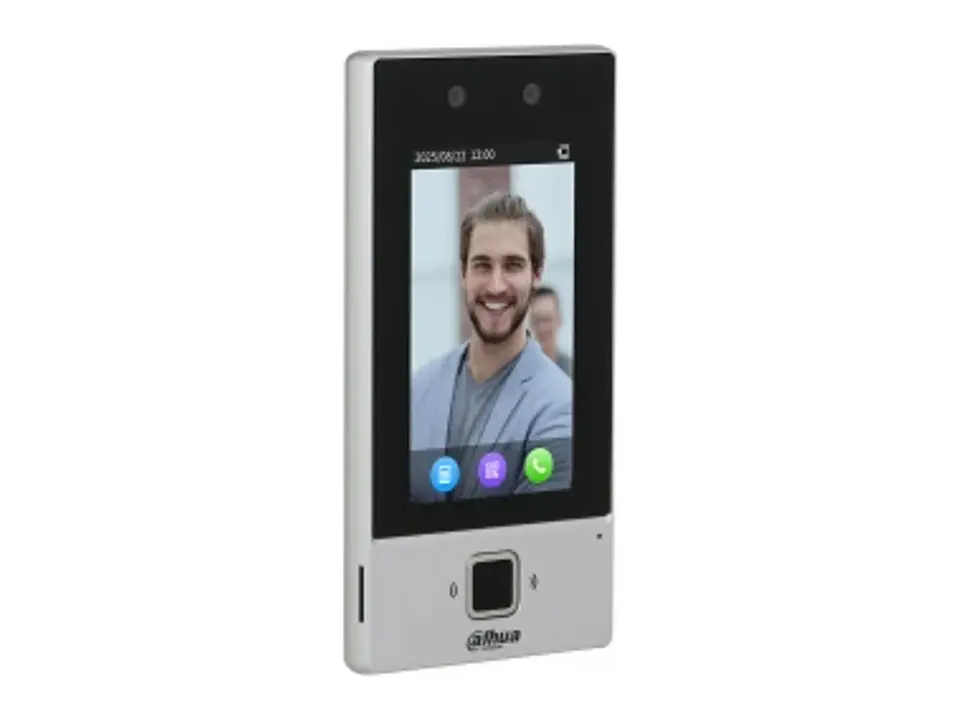 Dahua DHI-ASI6214D - Control de Acceso Standalone 1 Puerta con Reconocimiento Facial, Huella, Tarjeta, Clave y Qr - Pantalla Tactil 4.3