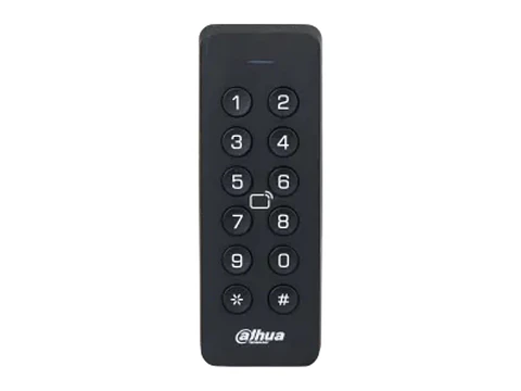 Dahua DHI-ASR2101H - Lector de Tarjetas Ic con Teclado - RS-485/WIEGAND - IP66 - Tamper - 12 VDC