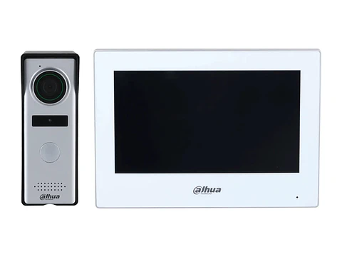 Dahua DHI-KTH01 - Kit Videoportero Híbrido 4 Hilos, Monitor WiFi 7" Táctil (PoE)