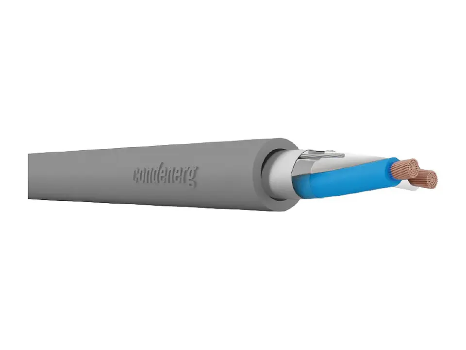 Condenerg E12349841LSZH - Rollo 500 m - Cable de automatización RS485. DATAXCOM 2Y(St)CH 1x2x0.34mm2 (22AWG) LSZH GRIS. Bobina de 305 metros 2