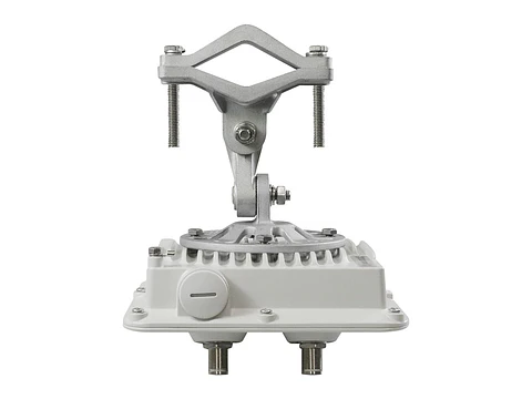 Astra Wireless E6-STE-50 - Radio Terminal PTP/ST Evolution, Banda dual (5.X + 6.X), 50 Mbps, Conector tipo 2xN para antena externa, 1xGE. Incluye Inyector PoE (24W) y kit de montaje