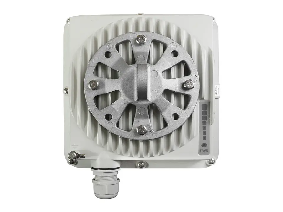 Astra Wireless E6-STE-50 - Radio Terminal PTP/ST Evolution, Banda dual (5.X + 6.X), 50 Mbps, Conector tipo 2xN para antena externa, 1xGE. Incluye Inyector PoE (24W) y kit de montaje 4