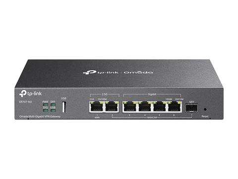 TP-Link Omada ER707-M2 - Omada Router VPN Multi-Gigabit, 2×2.5G + SFP + 4×Gigabit WAN/LAN, USB
