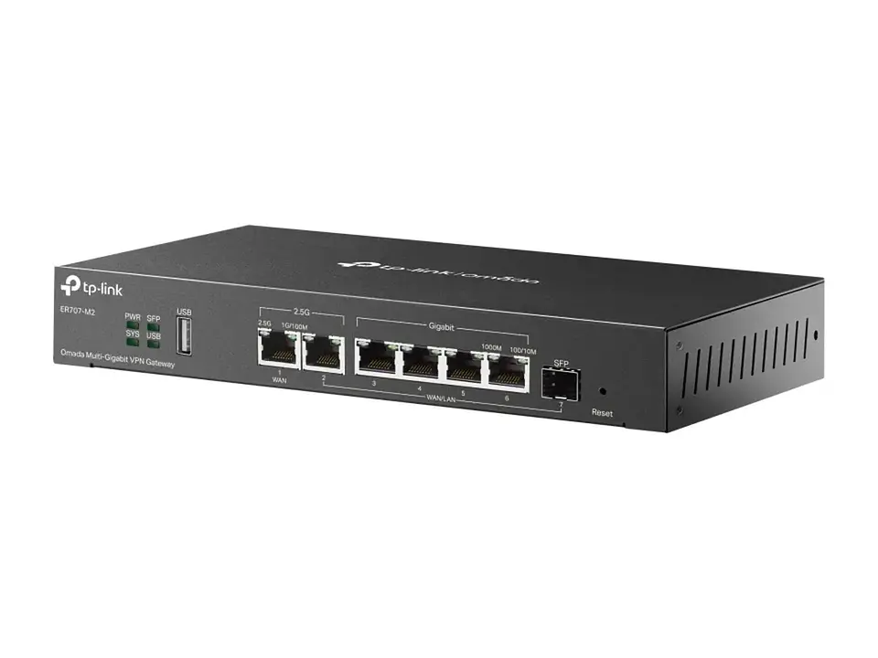 TP-Link Omada ER707-M2 - Omada Router VPN Multi-Gigabit, 2×2.5G + SFP + 4×Gigabit WAN/LAN, USB 3