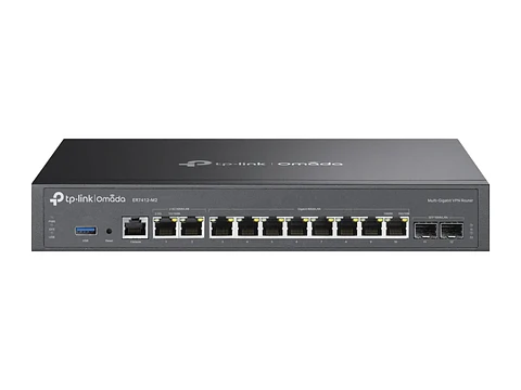 TP-Link Omada ER7412-M2 - Multi-Gigabit VPN Router / Dual 2.5G + 8×Gigabit + 2×SFP
