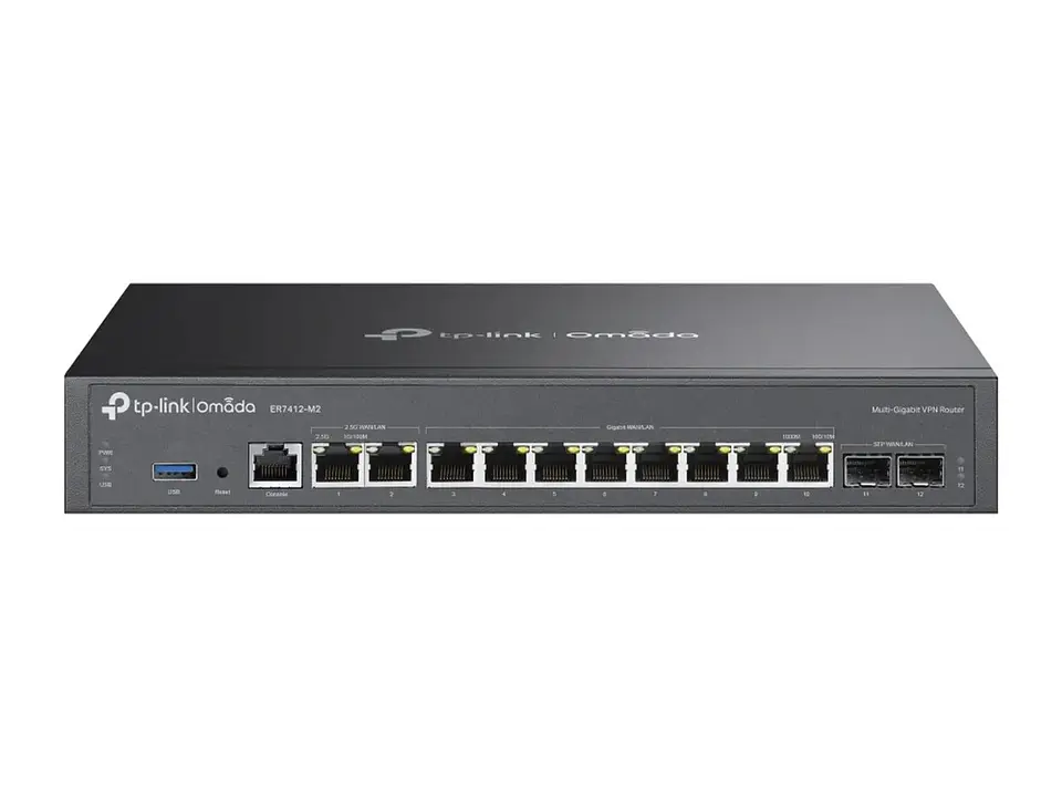 TP-Link Omada ER7412-M2 - Multi-Gigabit VPN Router / Dual 2.5G + 8×Gigabit + 2×SFP 1