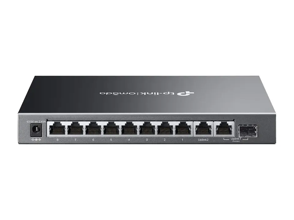 TP-Link Omada ES210GMP - Switch administrable Omada L2+, 8 Gb PoE+ (123W), 1 Gb, 1 combo SFP 2