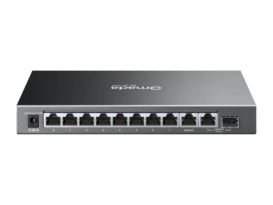 TP-Link Omada ES210GP - Omada Switch Easy Managed 10 puertos Gigabit, 8×PoE+ + 1×RJ45 + 1×Combo RJ45/SFP 1