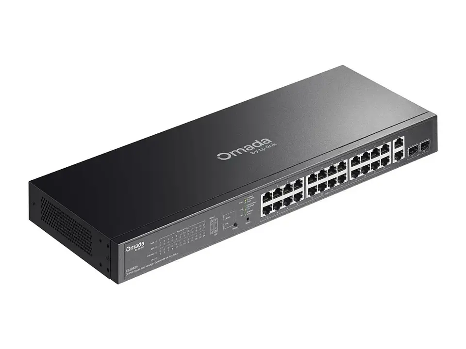 TP-Link Omada ES228GP - Omada Switch Easy Managed 28 puertos Gigabit, 24×PoE+ + 2×RJ45 + 2×SFP 4