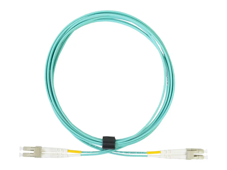 Siemon FJ2-LCLC5V-03AH - Patch Cord FO LC/LC Multimodo 50um Dúplex OM4 XGLO 3mts LSZH. Color Aqua 1