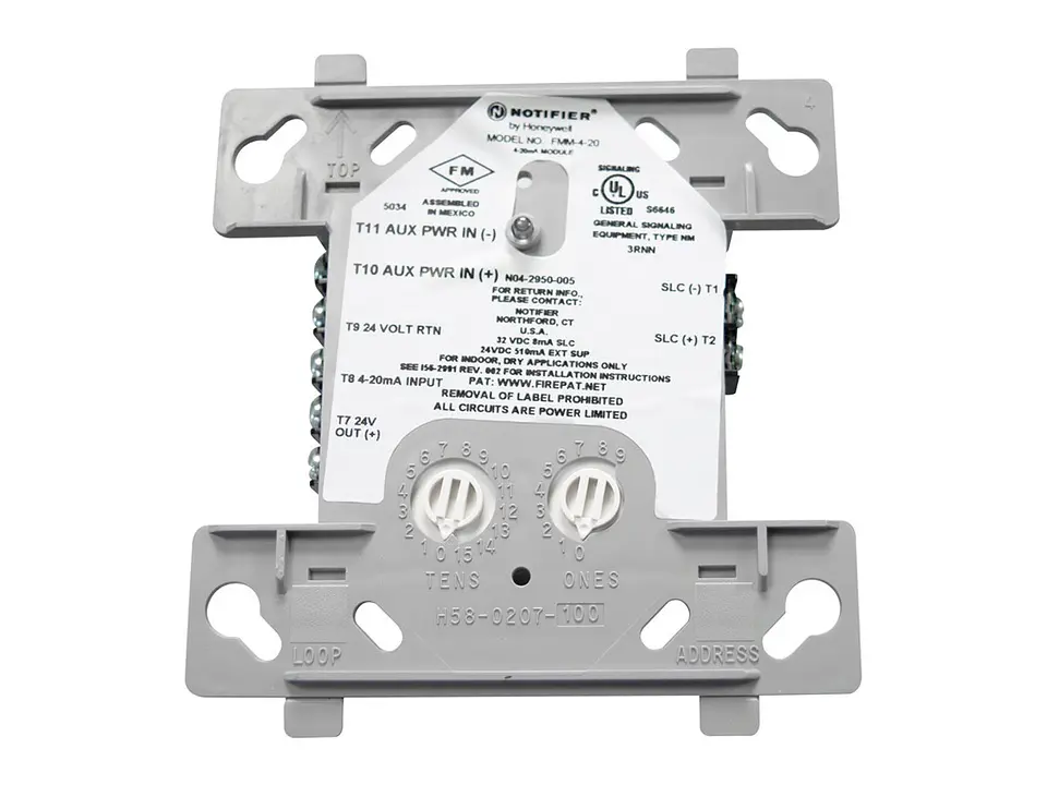 Notifier FMM-4-20 - Módulo Direccionable con Señal Análoga de 4-20MA. Compatible con Panel NFS2-3030 1