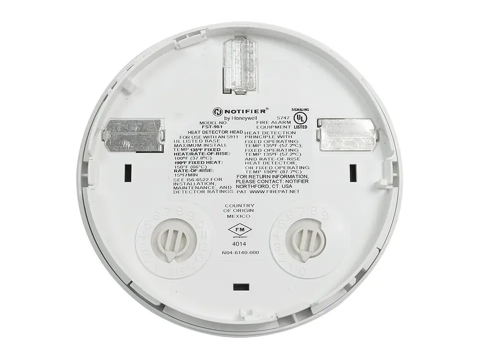 Notifier FST-951 - Detector de temperatura direccionable (57°C). Requiere base. Certificación UL, FM, color blanco 3