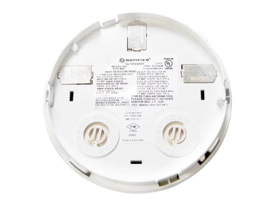 Notifier FST-951-BP - Paquete 10 - Detector de temperatura direccionable (57°C). Requiere base. Certificación UL, FM, color blanco. Empaque bulk x 10 und 3