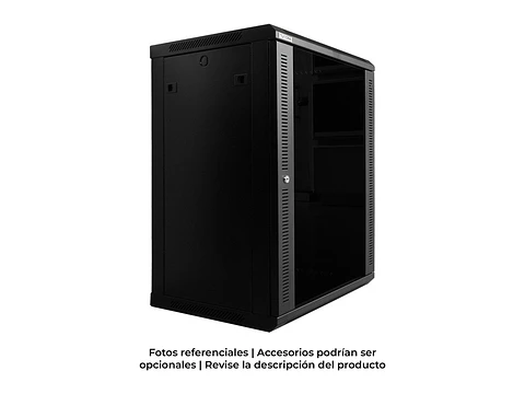 Tundra GAFPM15-645 - Gabinete de Pared 15-RU 766 x 600 x 450mm (Puerta c/Vidrio de Seguridad y Paneles Laterales Desmontables)