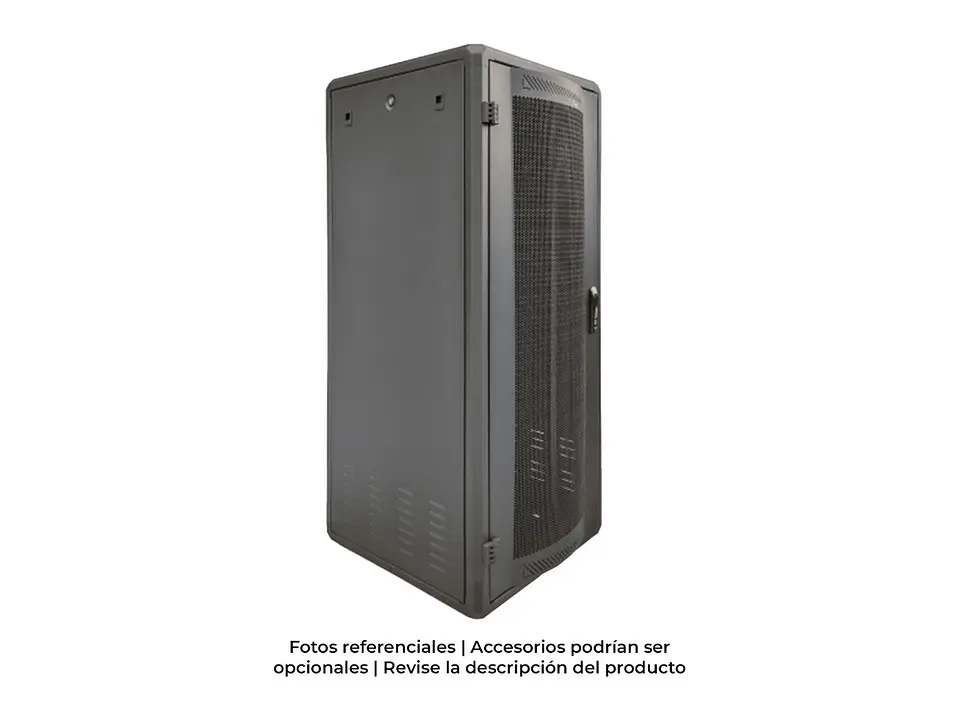 Quest GF-2211 - Gabinete de Piso 28-RU 1,425 x 580 x 810mm Negro (Puerta con Malla) 1