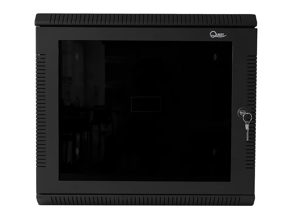 Quest GT-2183 - Gabinete de Pared 9-RU 462 x 525 x 510mm (Puerta c/Vidrio de Seguridad y Paneles Laterales Desmontables) 2