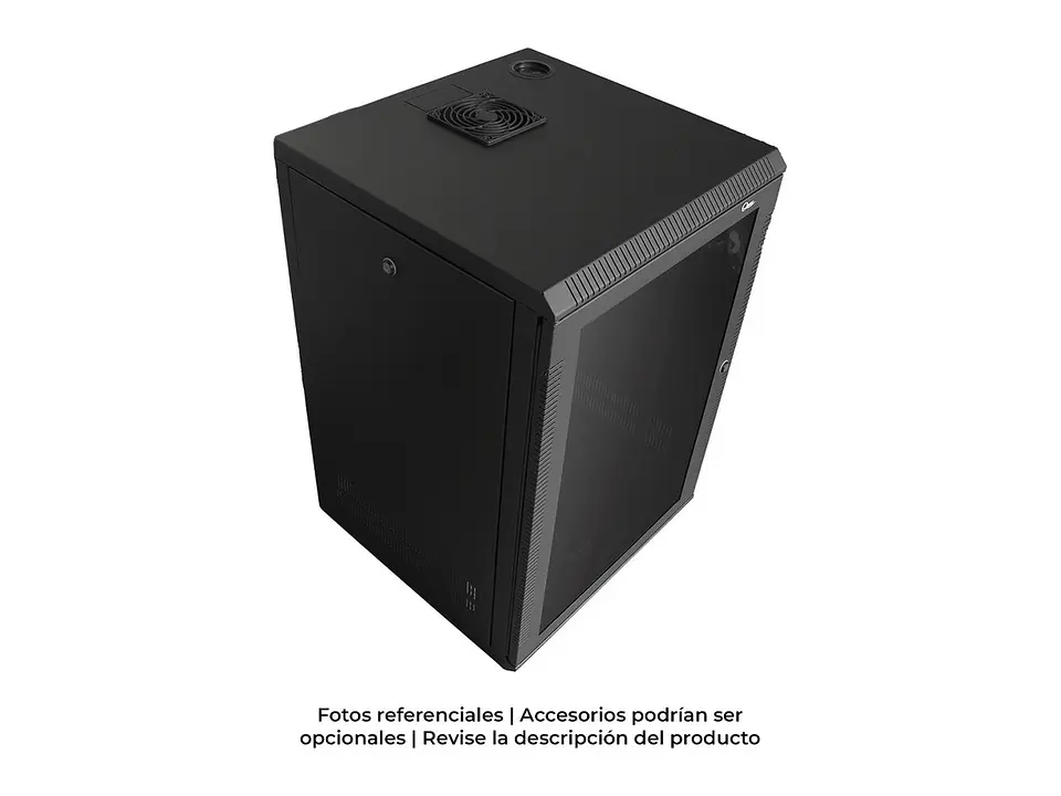Quest GT-2192 - Gabinete de Pared 16-RU 773 x 525 x 510mm (Puerta c/Vidrio de Seguridad y Paneles Laterales Desmontables) 1