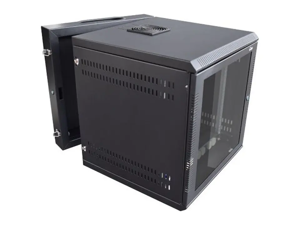 Quest GW-2060 - Gabinete de Pared 11-RU 551 x 525 x 590mm (Abatible, Puerta c/Vidrio de Seguridad ) 3