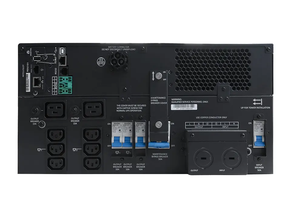 Vertiv GXT5-6000IRT5UXLN - UPS Monofásico Online 230V, 6000VA/6000W + RDU101 + Bypass 3