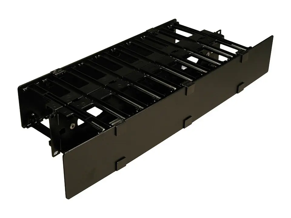 Siemon HCM-4-2U-D - Ordenador Horizontal Frontal/Posterior 2 RU Ductos de 4
